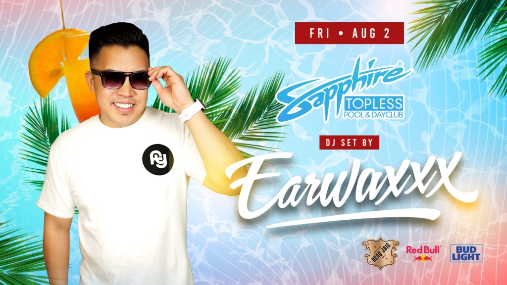 DJ EarWaxxx Performs LIVE Sapphire Topless Pool and 